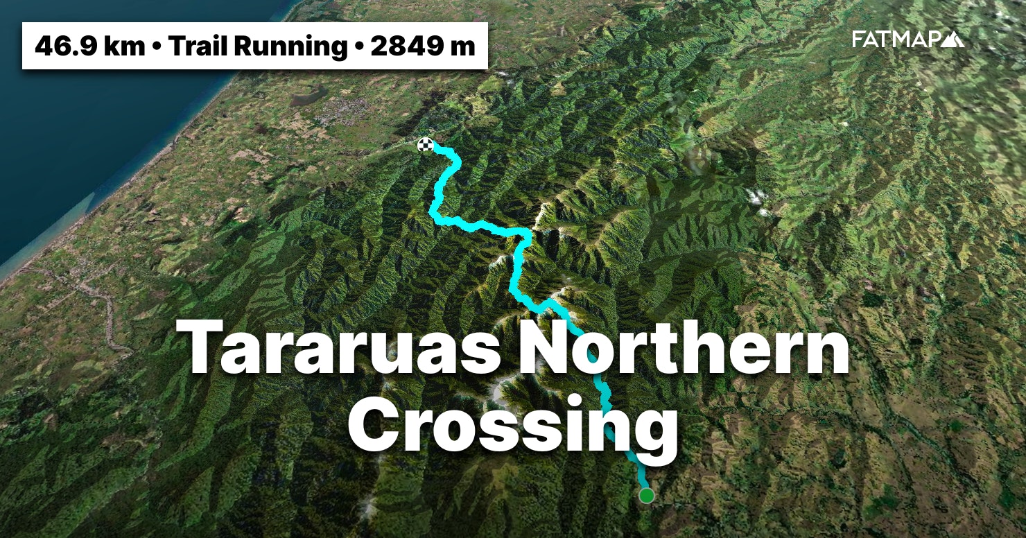 Tararuas Northern Crossing Outdoor Map And Guide FATMAP   171321 