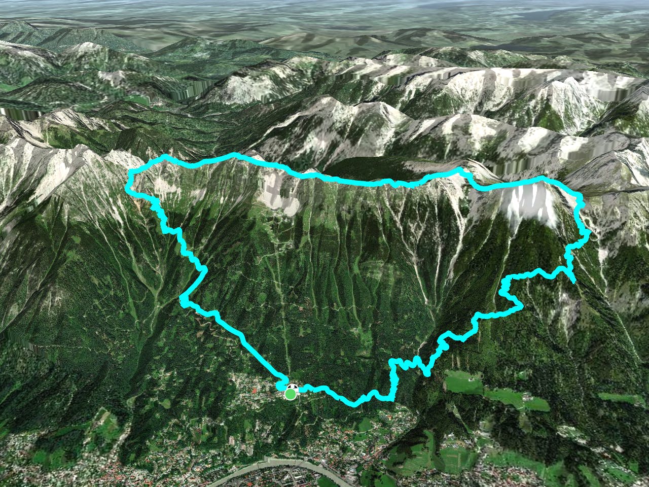 Running the Heart of the Alps Map