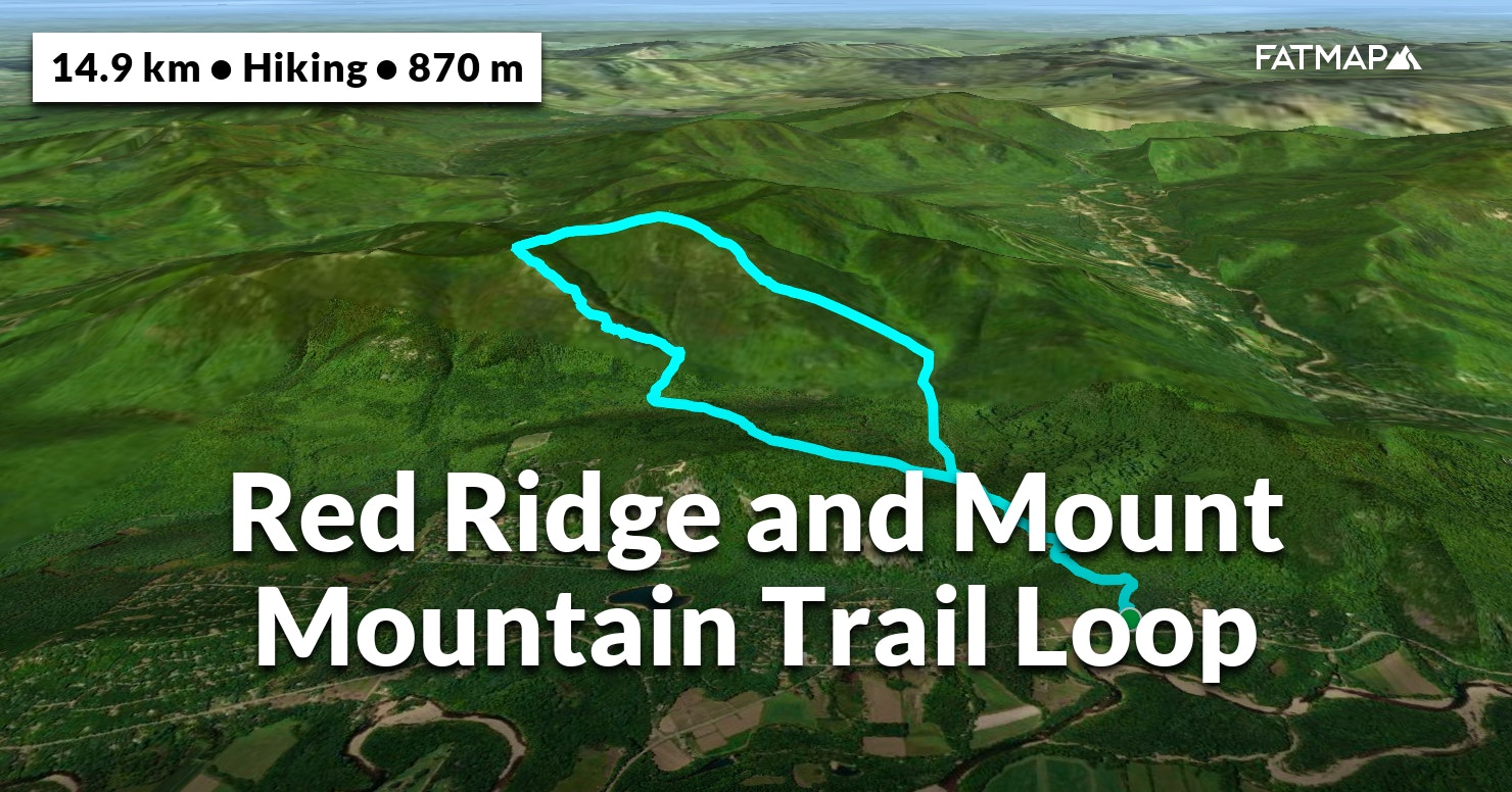 Red Ridge And Mount Mountain Trail Loop Outdoor Map And Guide FATMAP   1891242 