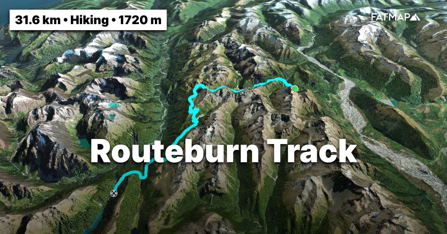 Routeburn Track Outdoor Map And Guide FATMAP   26053 