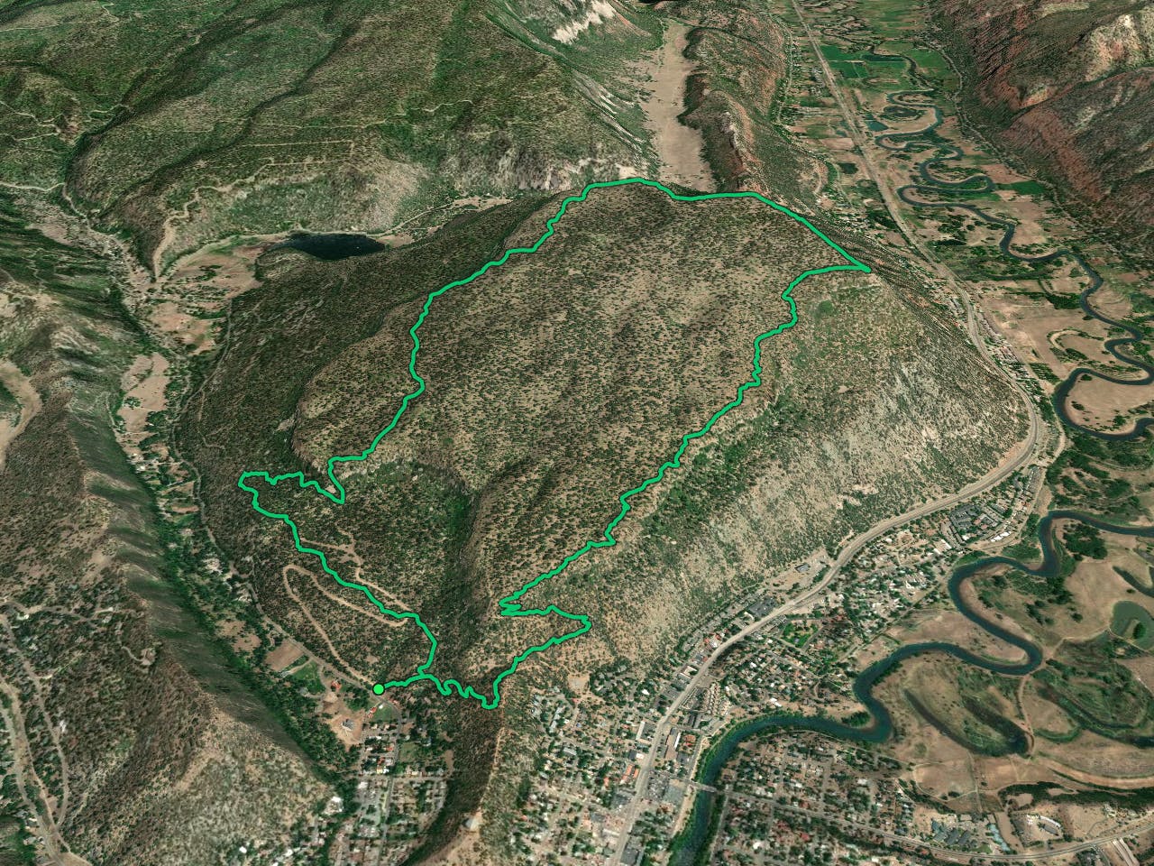 Animas Mountain -> Loam Zone Loop Map