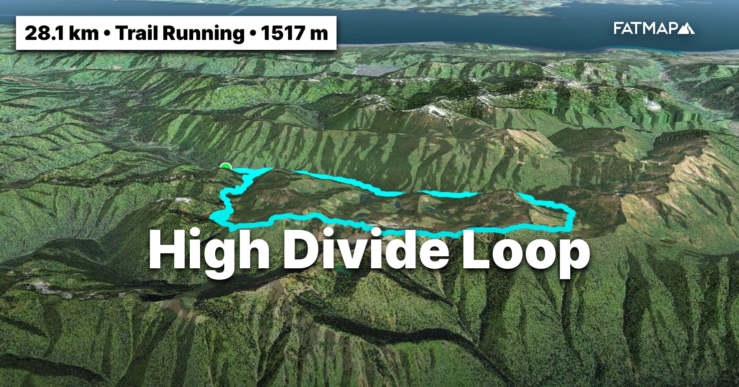 High divide clearance loop trail