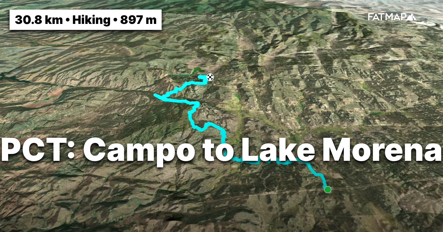 PCT Campo To Lake Morena Outdoor Map And Guide FATMAP   2764951 