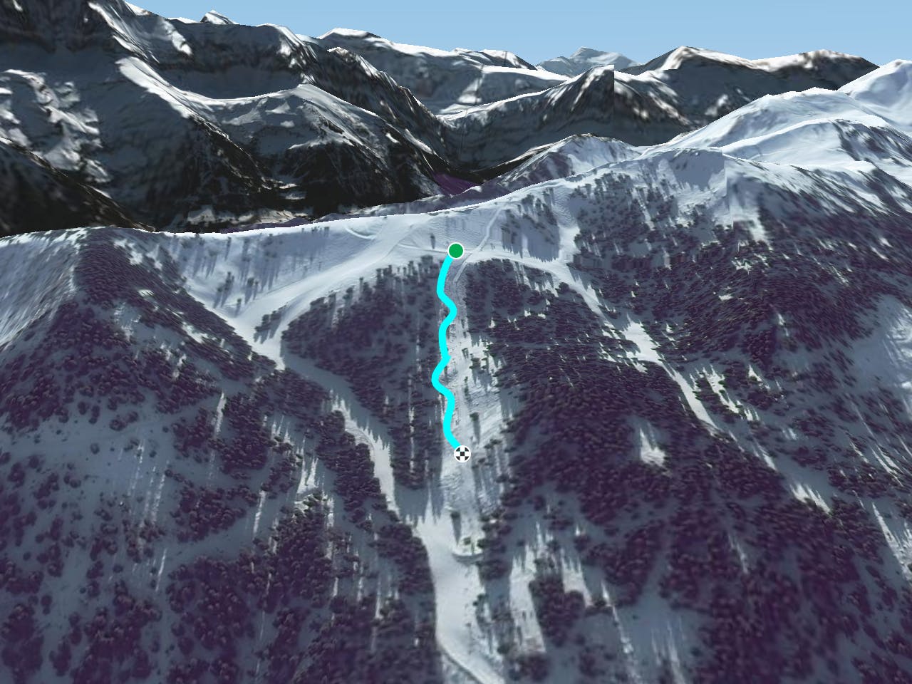 Foilleuse's chairlift line Map