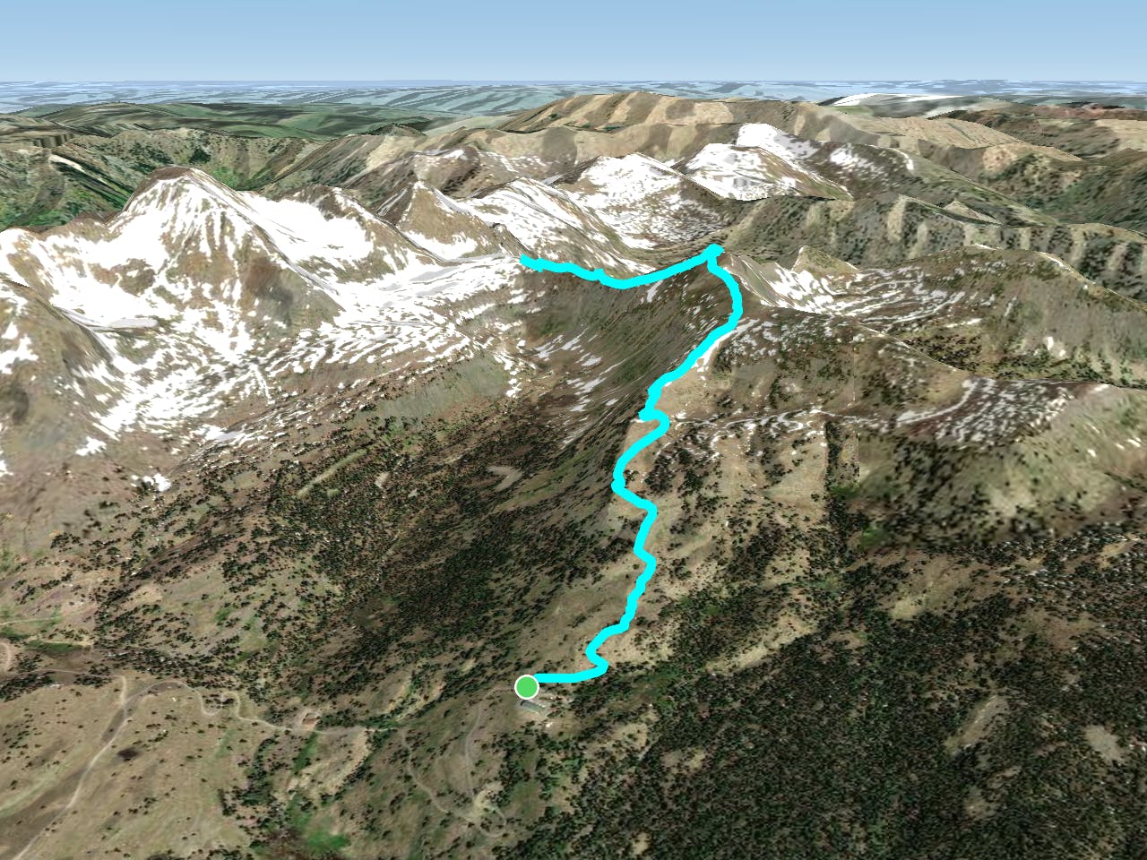 Scarp Ridge Out-and-Back Map