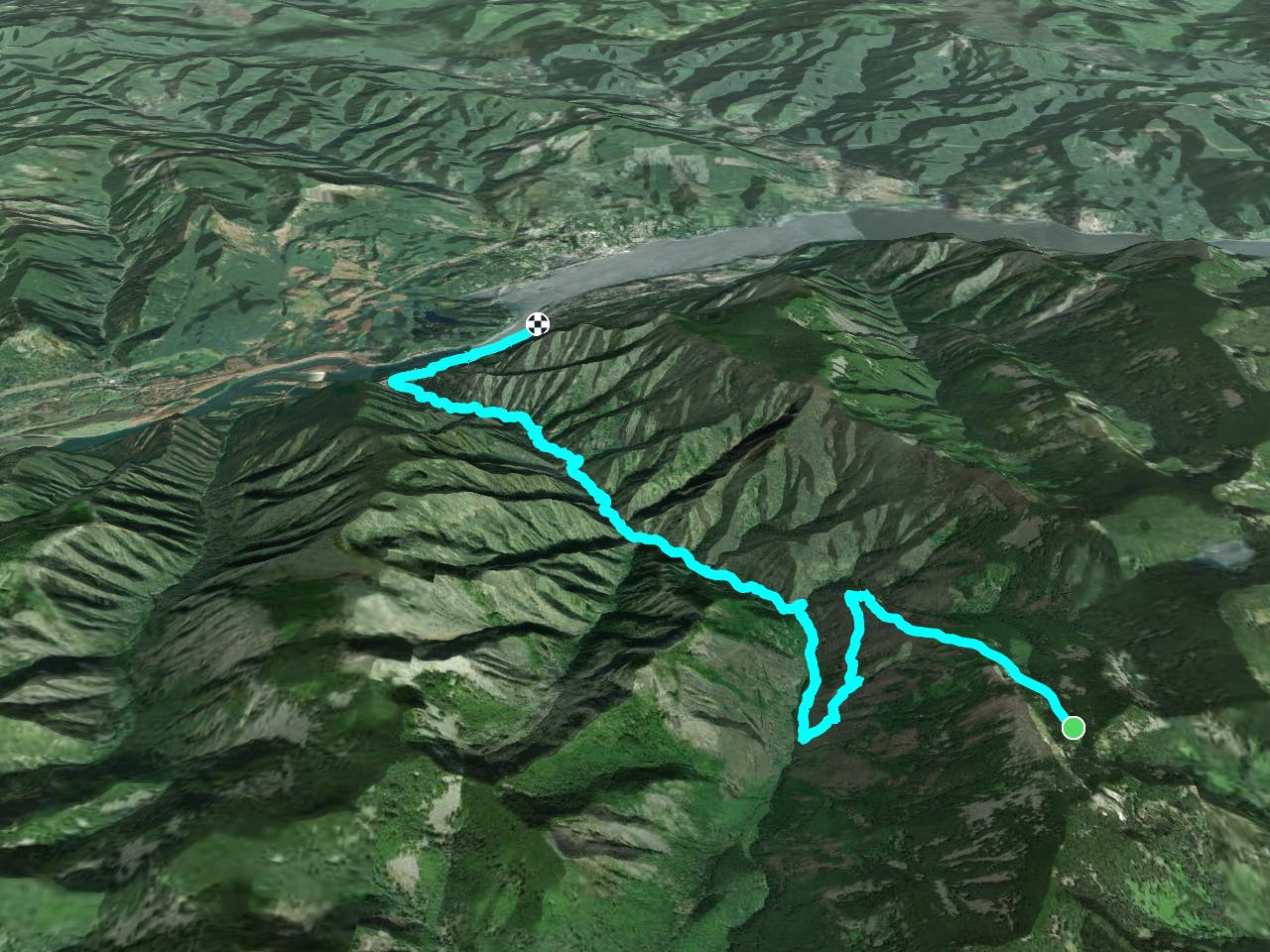 PCT: Eagle Creek Alternate Map
