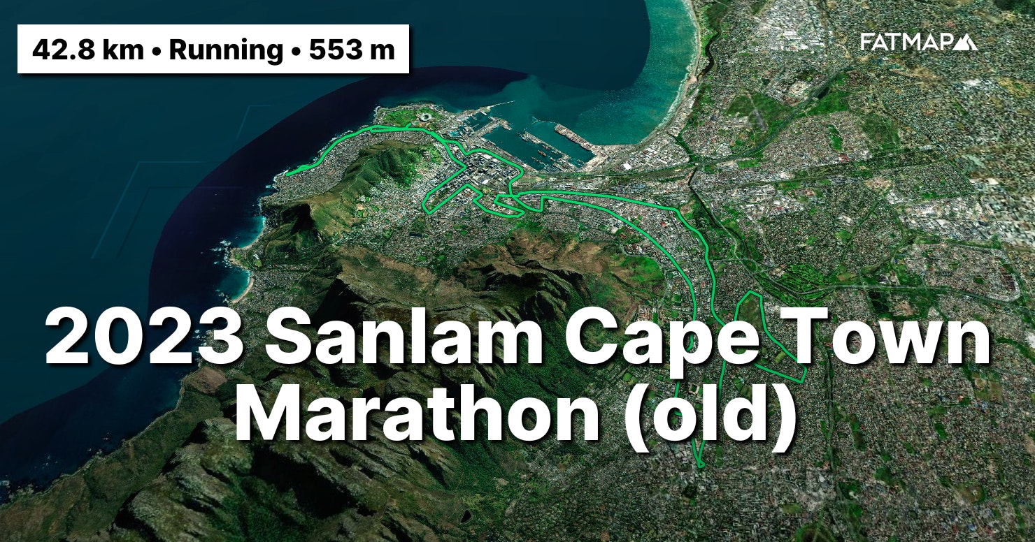 2023 Sanlam Cape Town Marathon (old) Outdoor map and Guide FATMAP