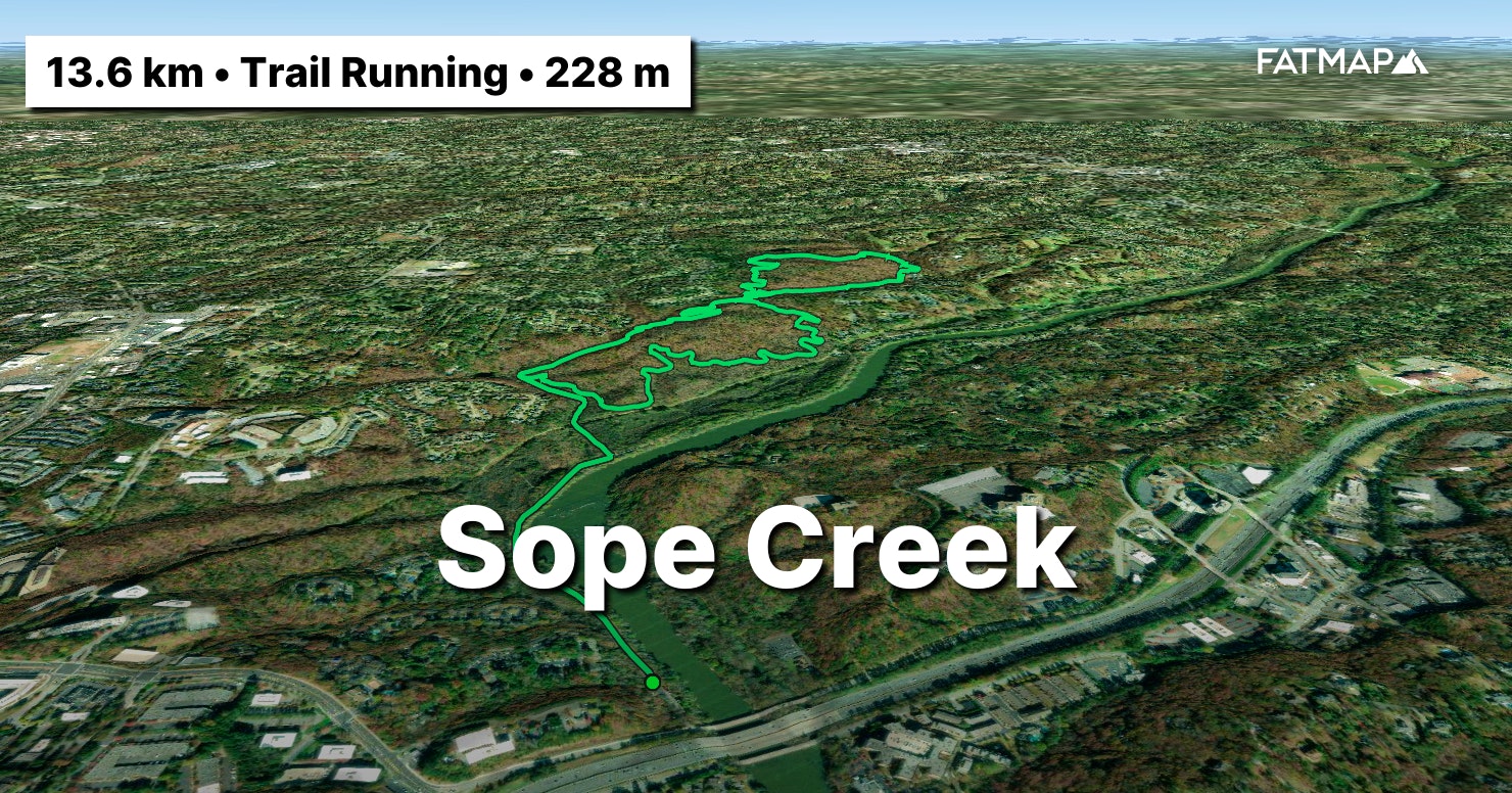 Sope Creek Outdoor map and Guide  FATMAP