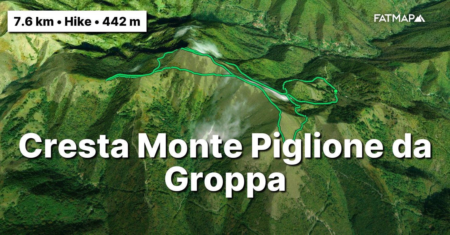 Cresta Monte Piglione da Groppa Outdoor map and Guide | FATMAP