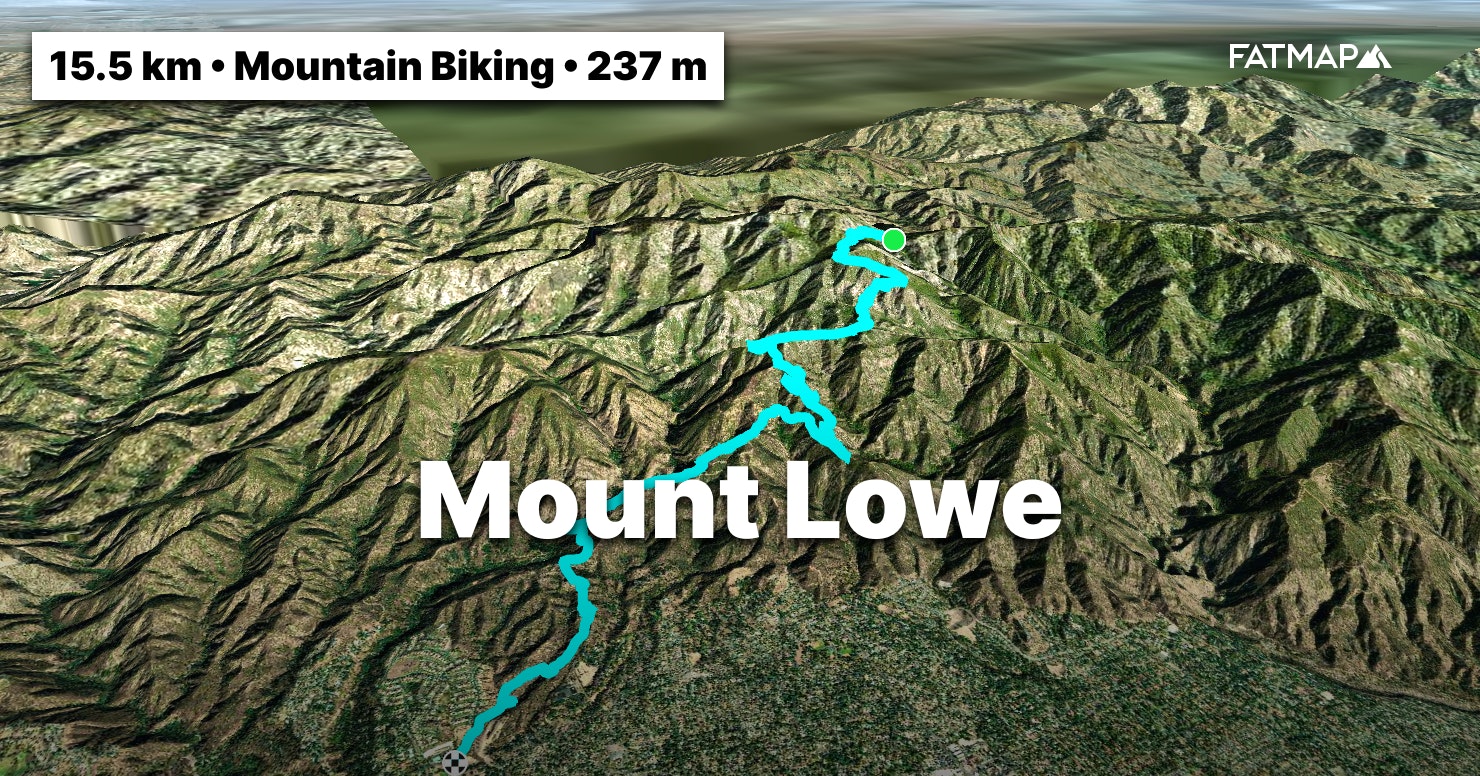 Mount Lowe Outdoor map and Guide  FATMAP