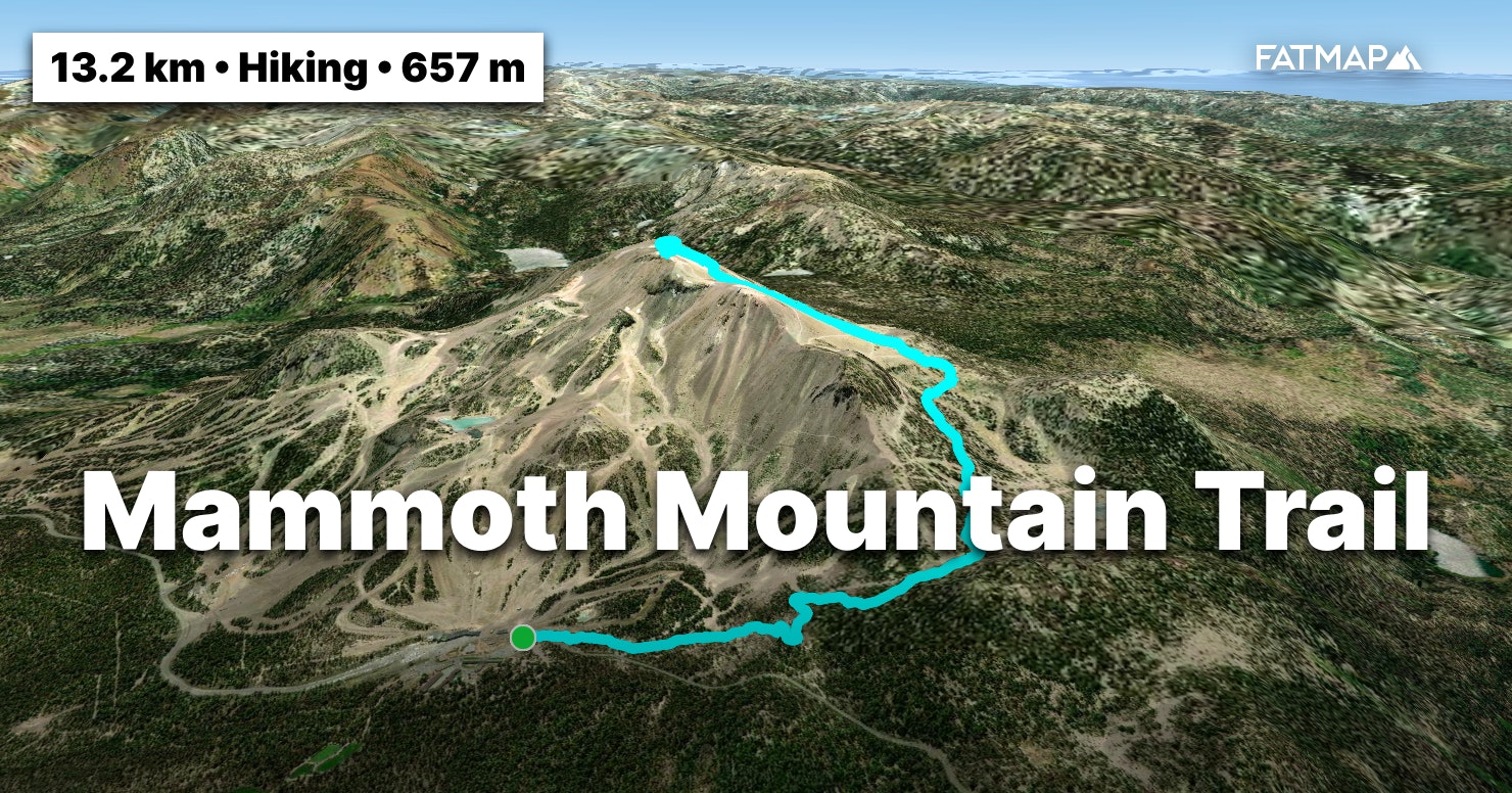 Mammoth Mountain Trail Outdoor Map And Guide FATMAP   389425 