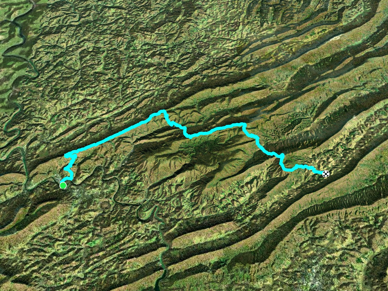 Appalachian Trail Pearisburg To VA 630 Hiking Route In Virginia FATMAP   44197 Blank 