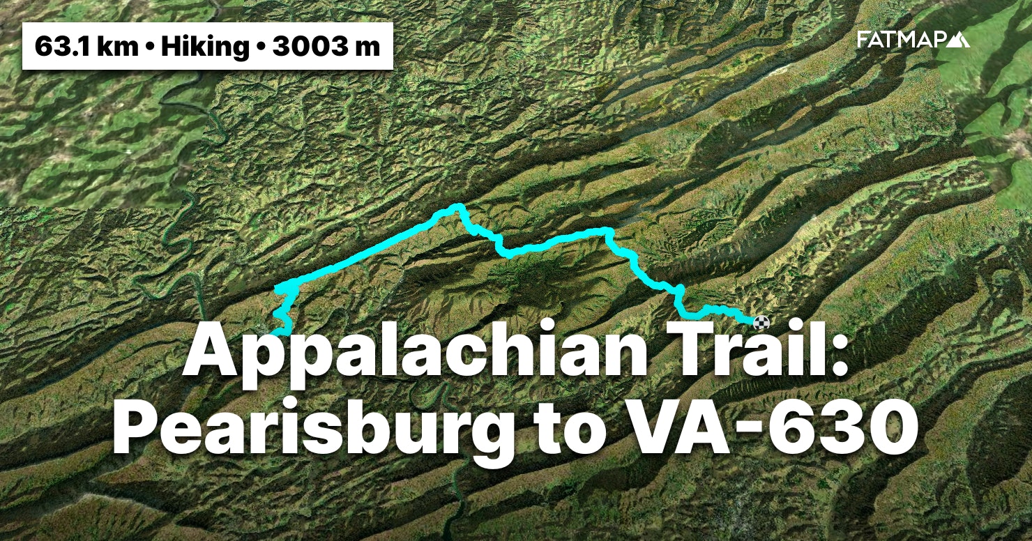 Appalachian Trail Pearisburg To VA 630 Outdoor Map And Guide FATMAP   44197 