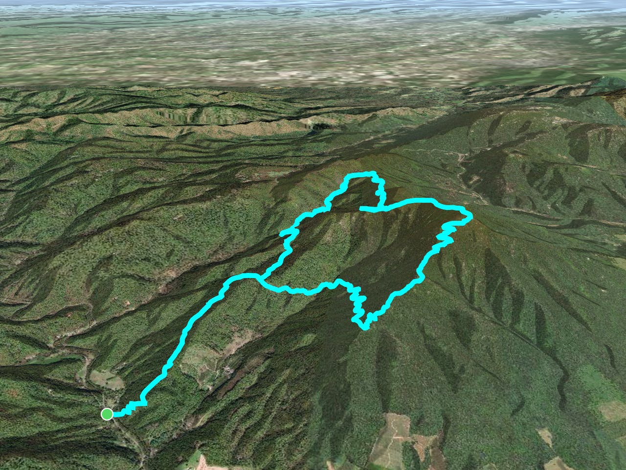 Three Ridges Wilderness Loop Map
