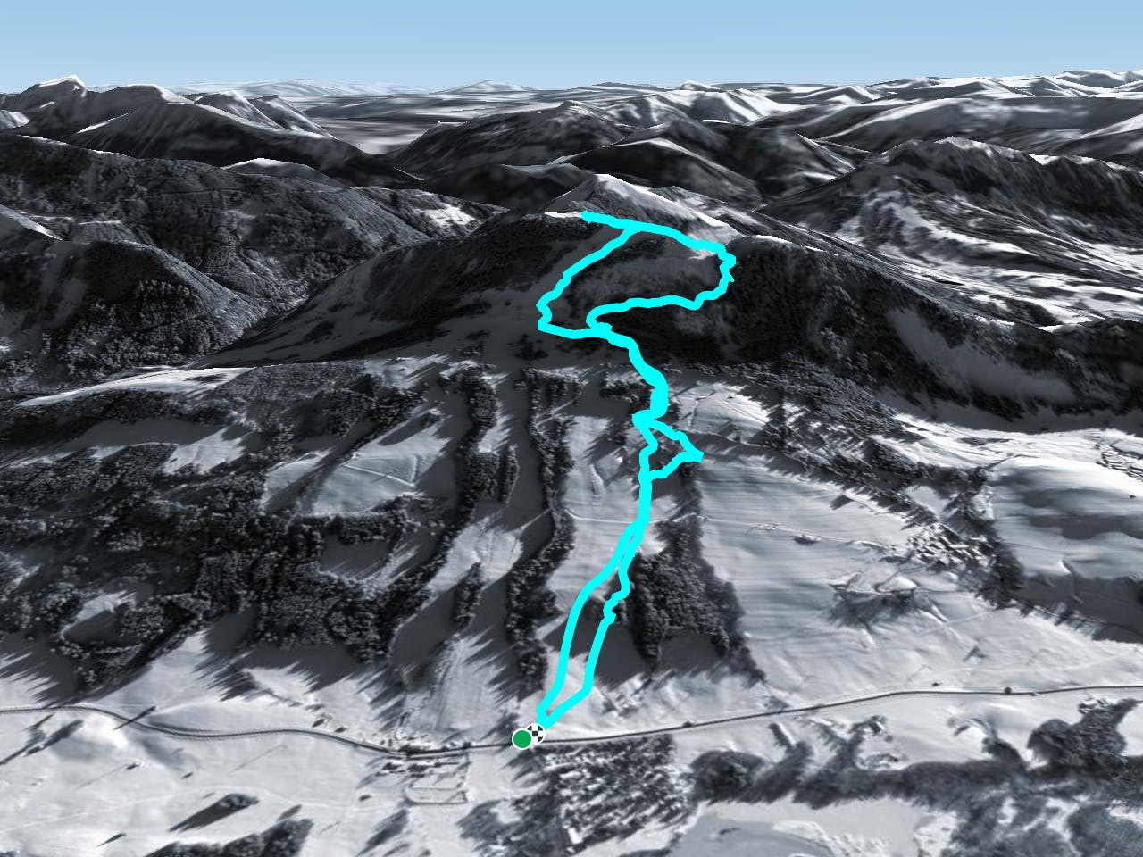Blösse Ski Tour Map